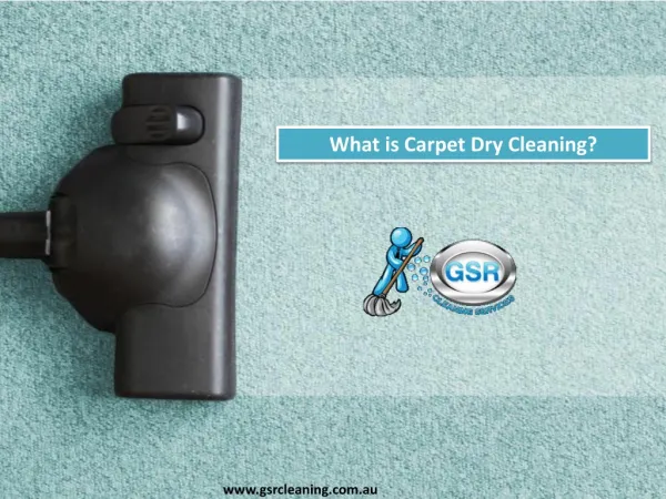 What is Carpet Dry Cleaning?