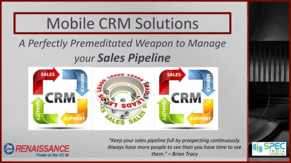 Achieve an Effective Sales Pipeline with Enterprise Mobile CRM