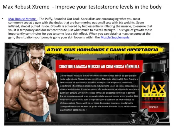 Max Robust Xtreme - Increase your Physical Fitness