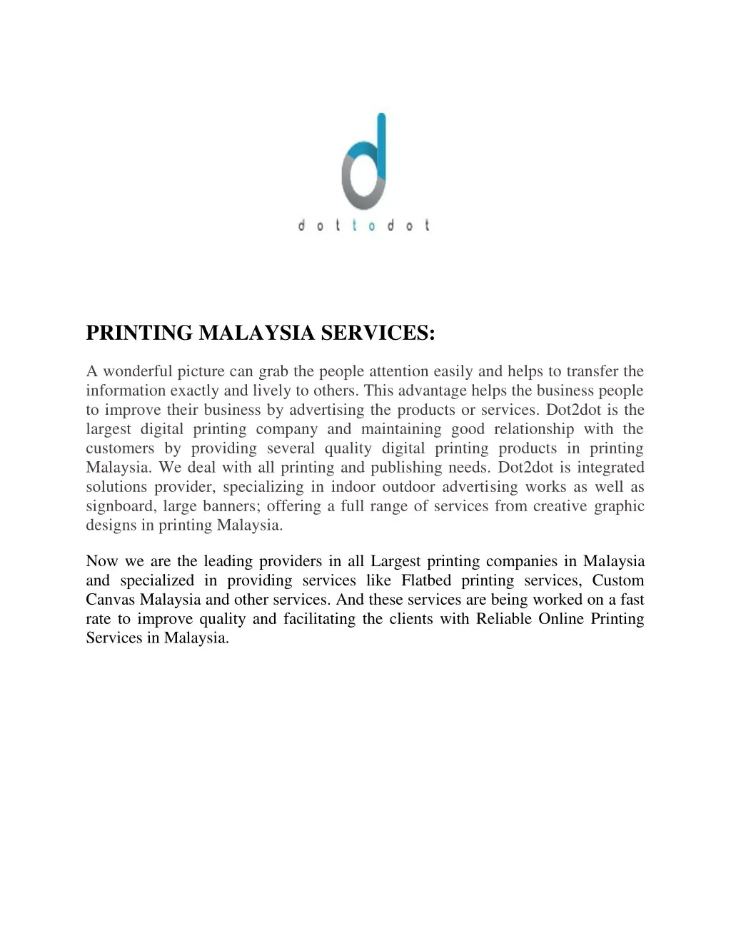 printing malaysia services