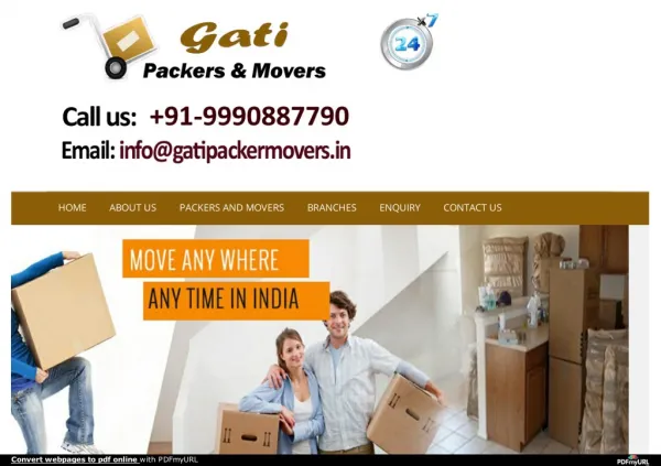 Gati Packers and Movers in Delhi