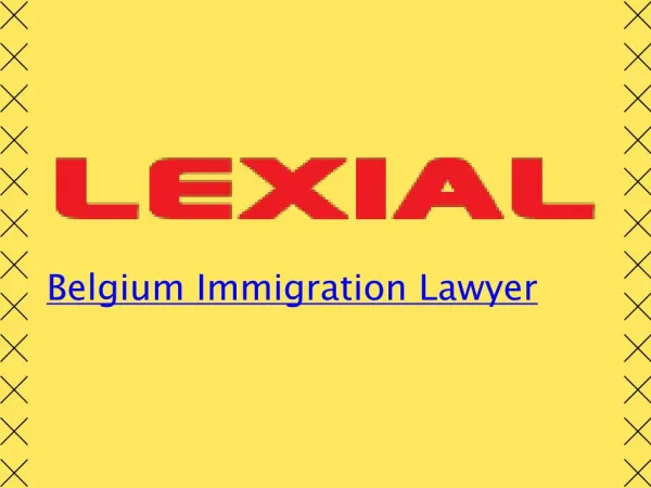 Experienced Belgium Immigration Lawyer by "Lexial"