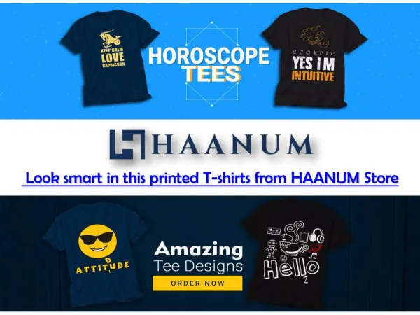 Round Neck T shirts Collection from Haanum