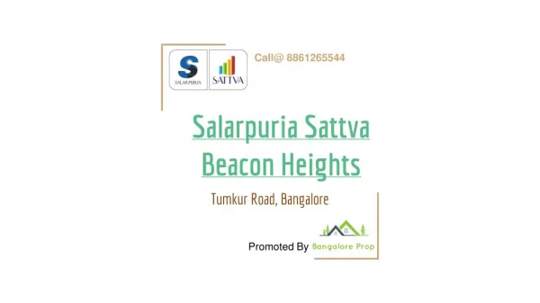 Salarpuria Sattva beacon Heights Flats For Sale in tumkur Road