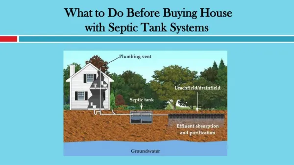 What to Do Before Buying House with Septic Tank Systems
