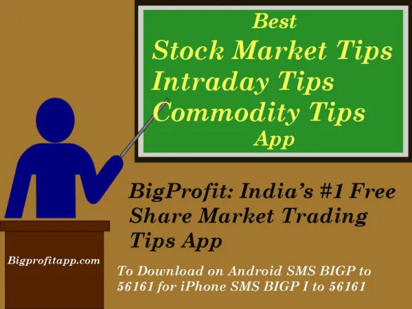 Stock Market Tips-Intraday Tips-Commodity Tips-Bigprofitapp.com