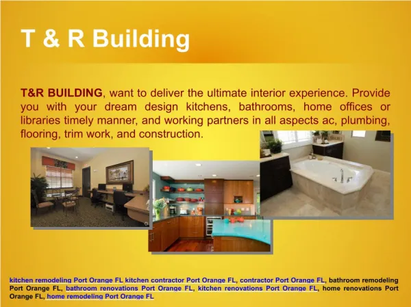 kitchen and bathroom remodeling, renovations contractor at Port Orange FL
