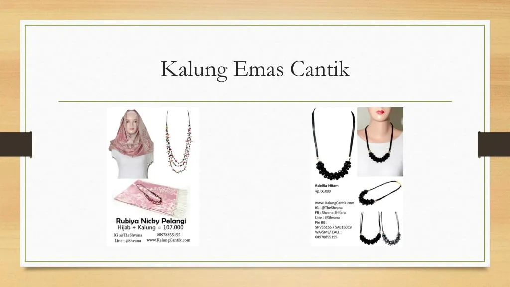 kalung emas cantik