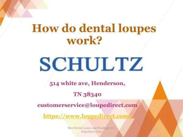 How Dental Loupes Works