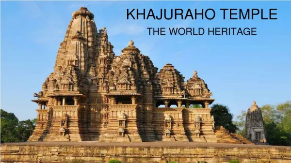 Khajuraho Temple - The World Heritage