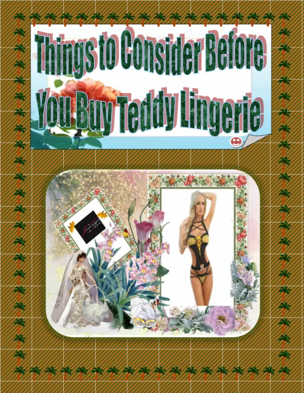 Things to Consider Before You Buy Teddy Lingerie