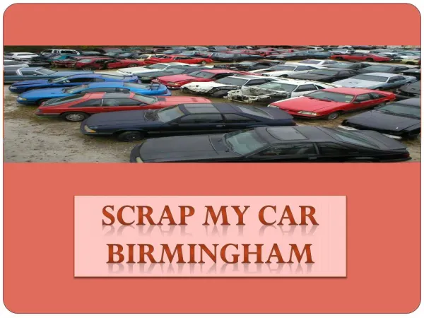 Scrap My Car Birmingham