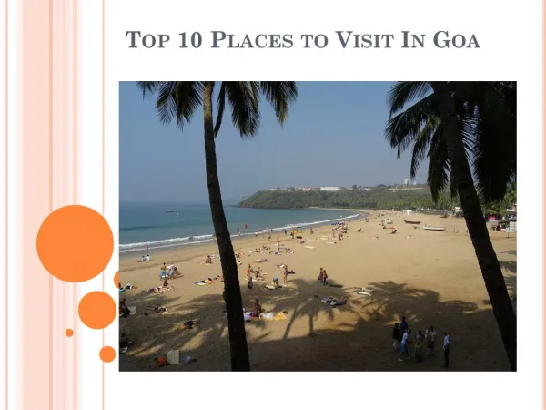 Top 10 best places to visit in goa