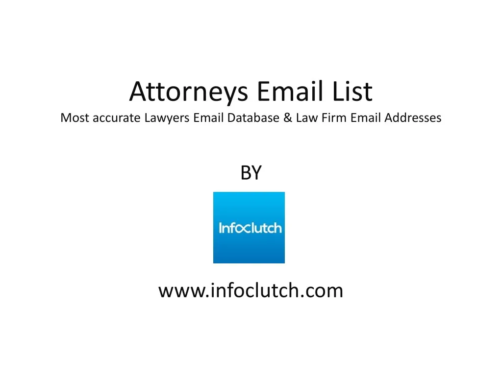 attorneys email list most accurate lawyers email