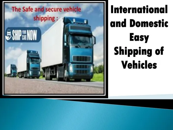 Get Cost Effective Vehicle Shipping
