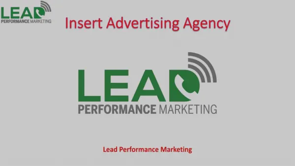 Insert Advertising Agency