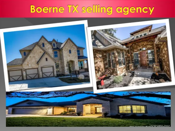 Boerne TX selling agency