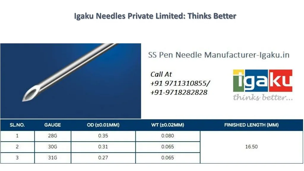 igaku needles private limited thinks better