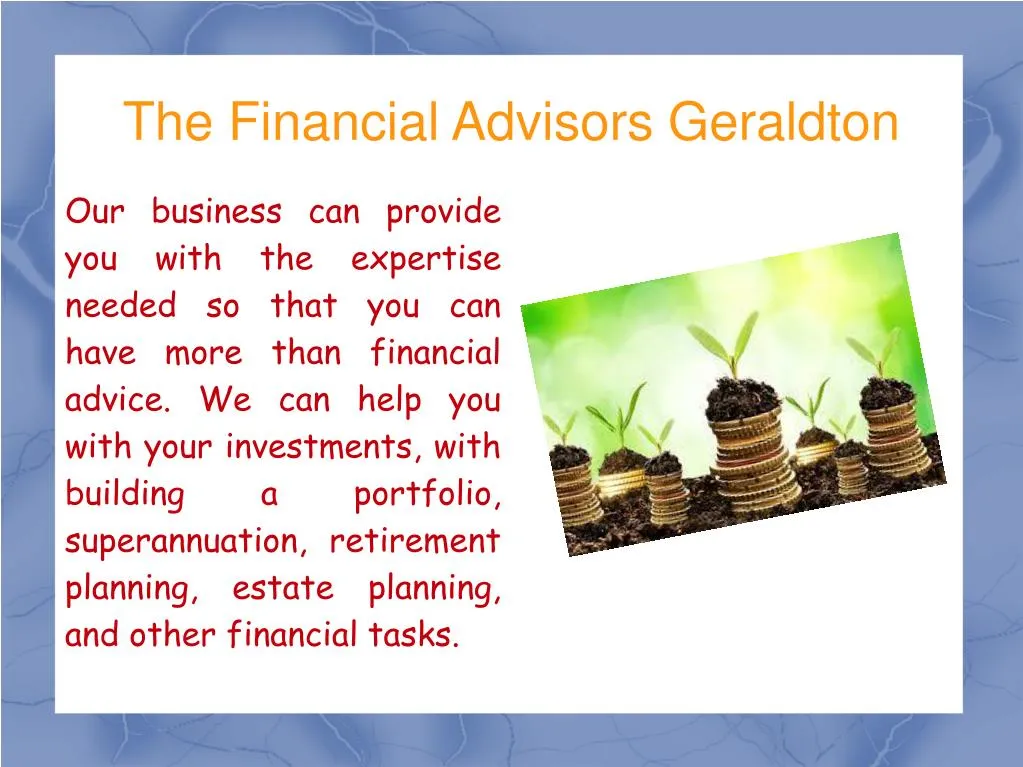 the financial advisors geraldton