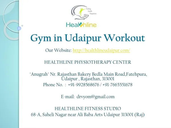 Gym in Udaipur Workout