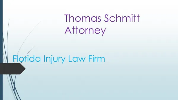 Know More about Thomas Schmitt Attorney