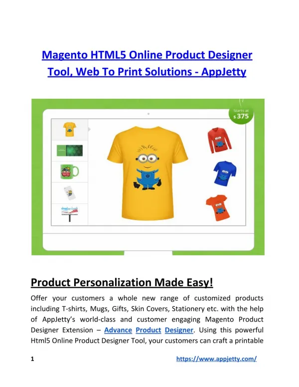 Magento HTML5 Online Product Designer