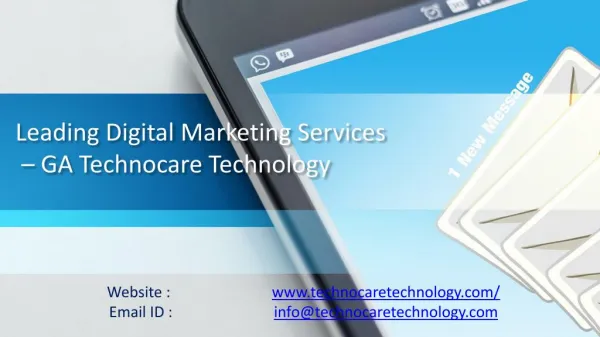 Leading Digital Marketing Services Company - GA Technocare Technology