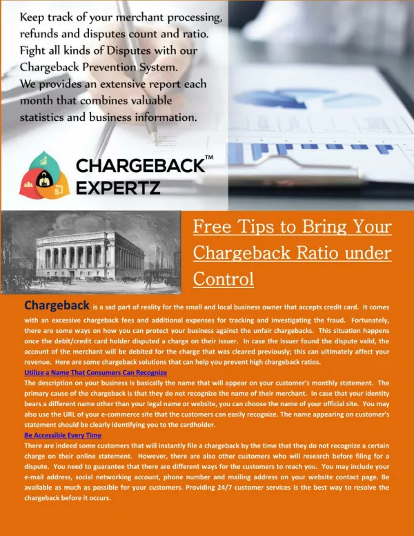 Chargebacks and Fraud Prevention tips by Chargeback Expertz