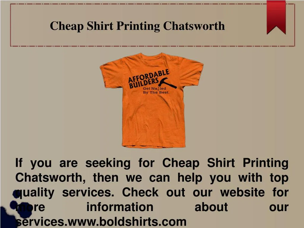 cheap shirt printing chatsworth