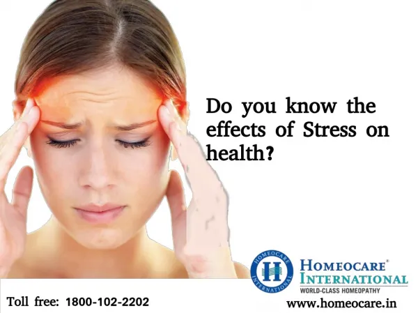 Do you know the effects of Stress on health?