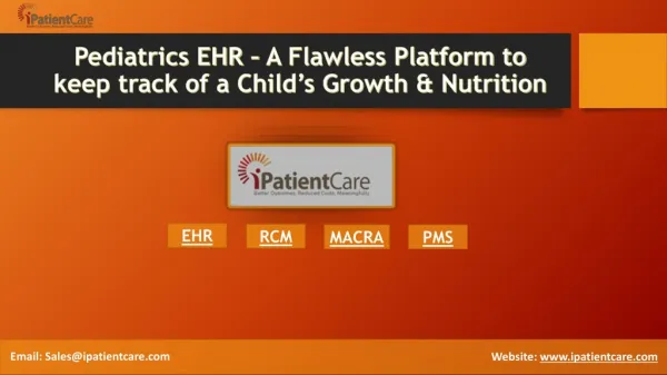 Pediatrics EHR – A Flawless Platform to keep track of a Child’s Growth & Nutrition