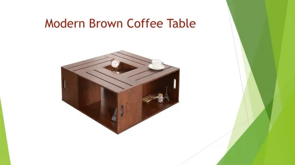 Modern Brown Coffee Table