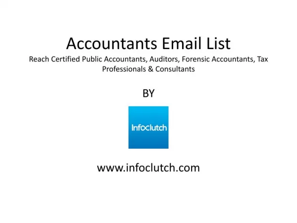 Accountants Email List