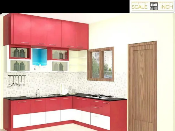 L Shaped Kitchen Design By Scaleinch