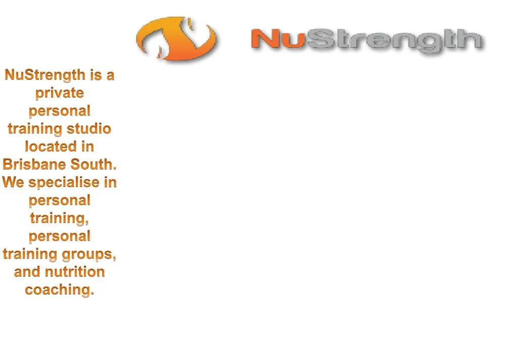 nustrength is a private personal training studio