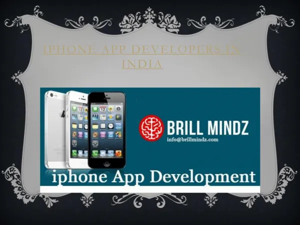 iPhone Application Development In India