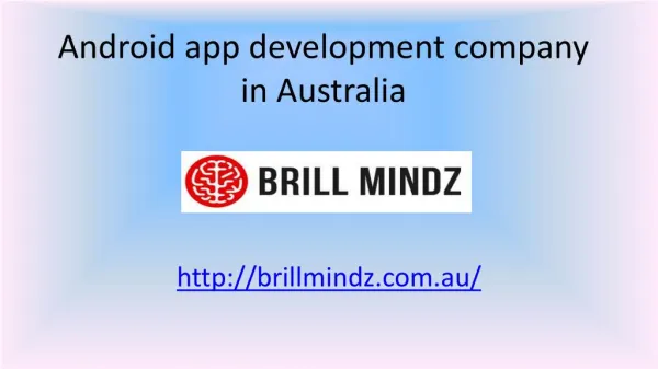Android App Developers In Australia