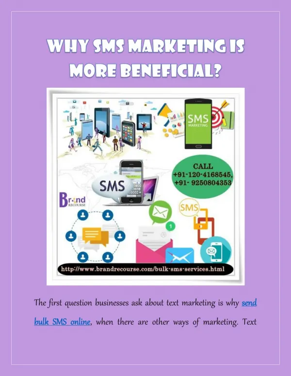 Why Sms Marketing Is More Beneficial