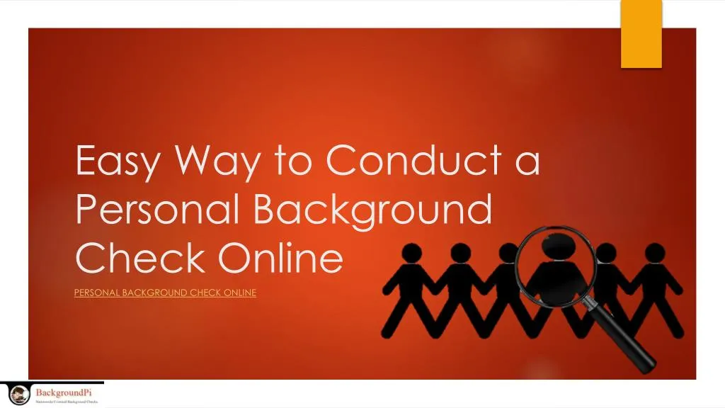 easy way to conduct a personal background check online