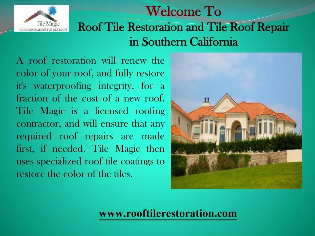 welcome to roof tile restoration and tile roof