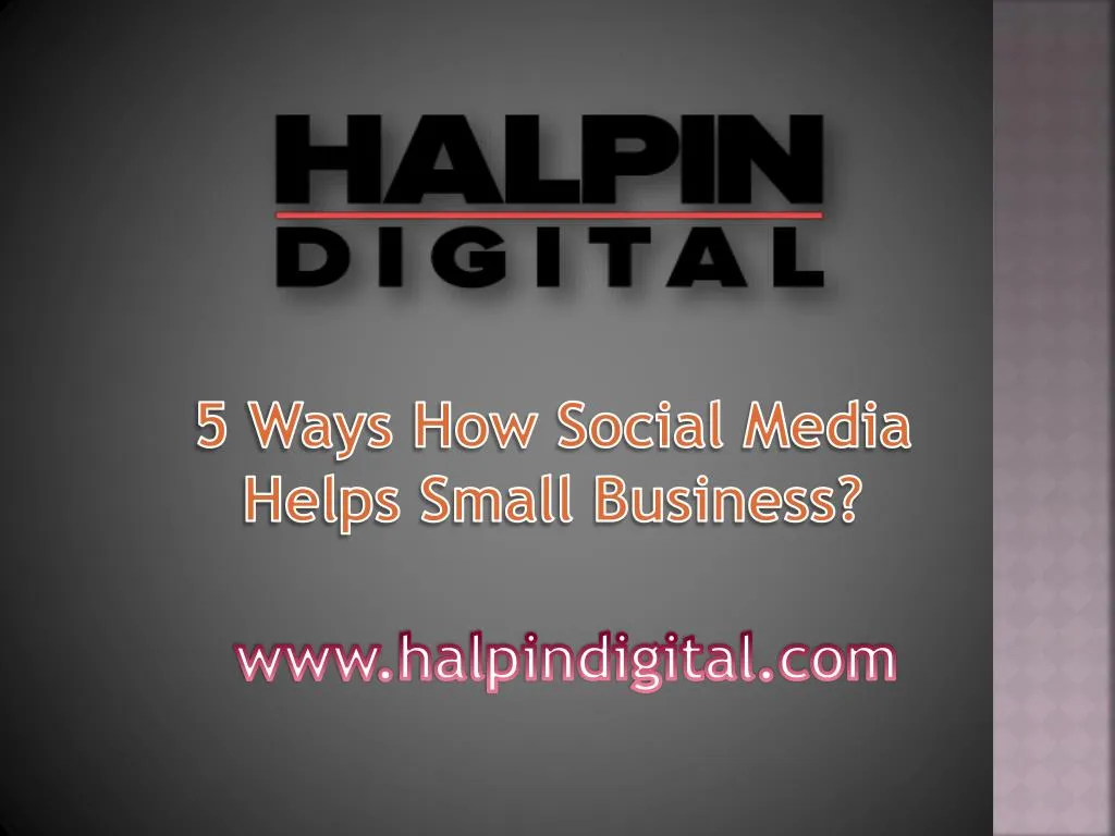 5 ways how social media helps small business