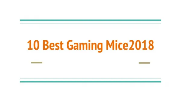 Top 10 Best gaming mice - Full Review Guide