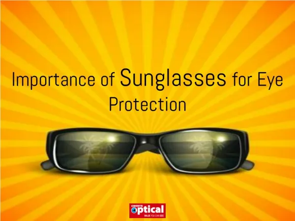 Importance of Sunglasses for Eye Protection