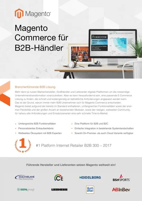 Magento Commerce für B2B-Händler