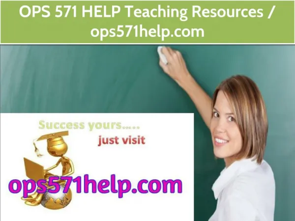 OPS 571 HELP Teaching Resources /ops571help.com