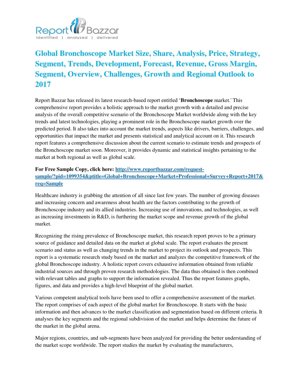 global bronchoscope market size share analysis