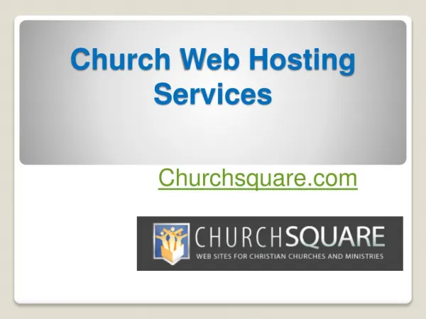 Church Web Hosting Services - Churchsquare.com