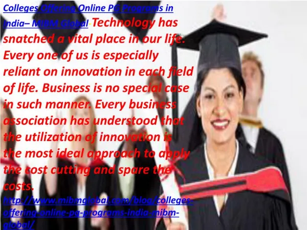 Colleges Offering Online PG Programs in India and Noida