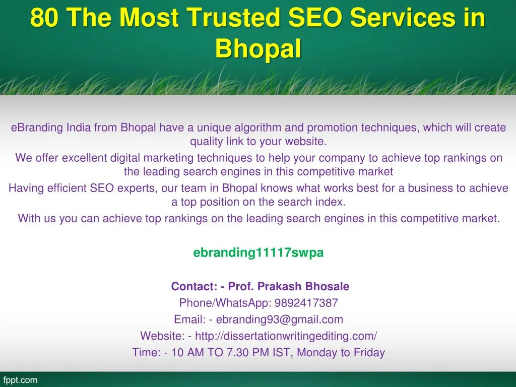 80 the most trusted seo services in bhopal