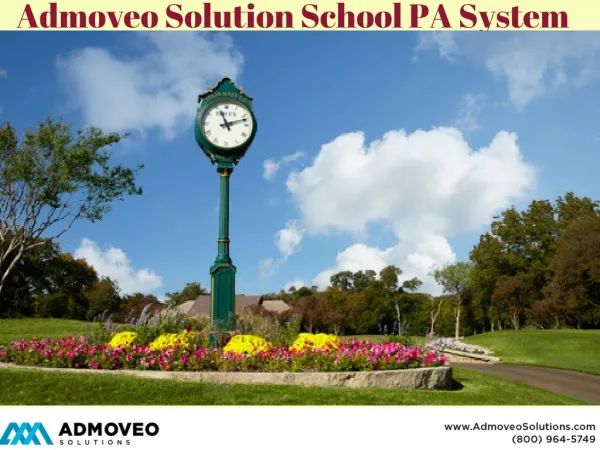 Admoveo Solution School PA System